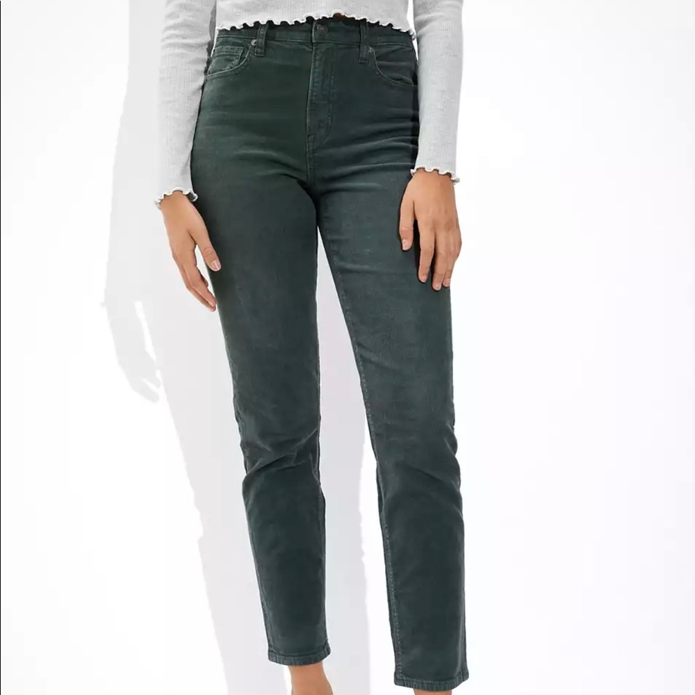 AE Stretch Corduroy Mom Straight Pant